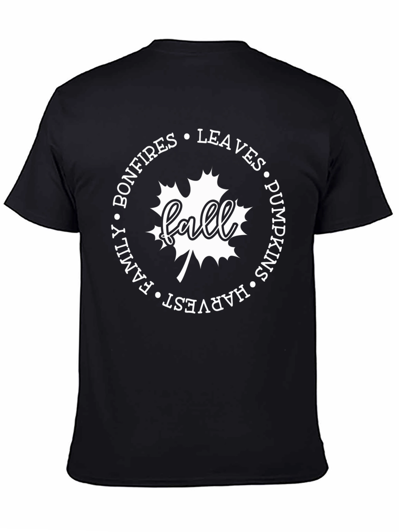 Fall Harvest Bonfire Tee - Autumn Leaves