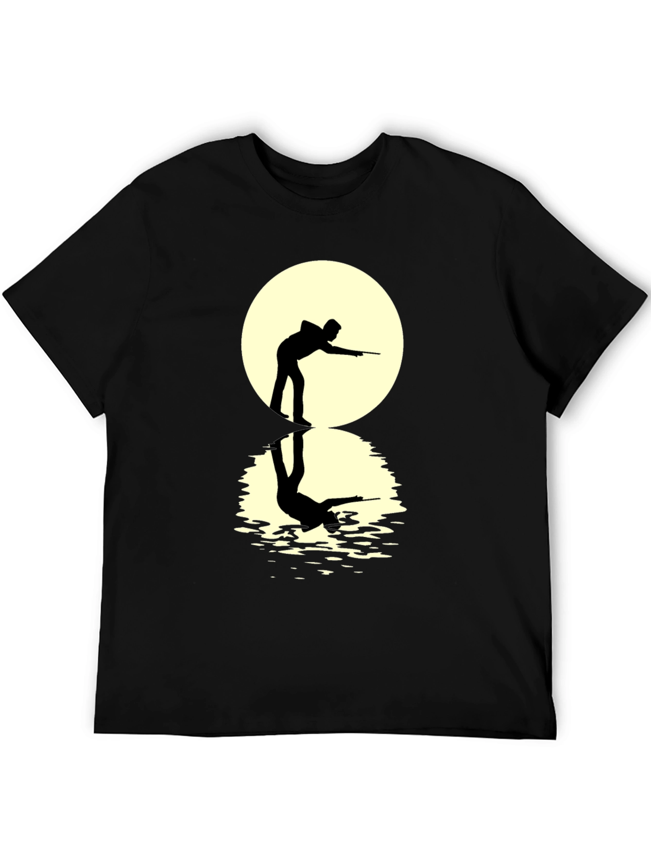 Pool Player Silhouette Tee - Unique Design