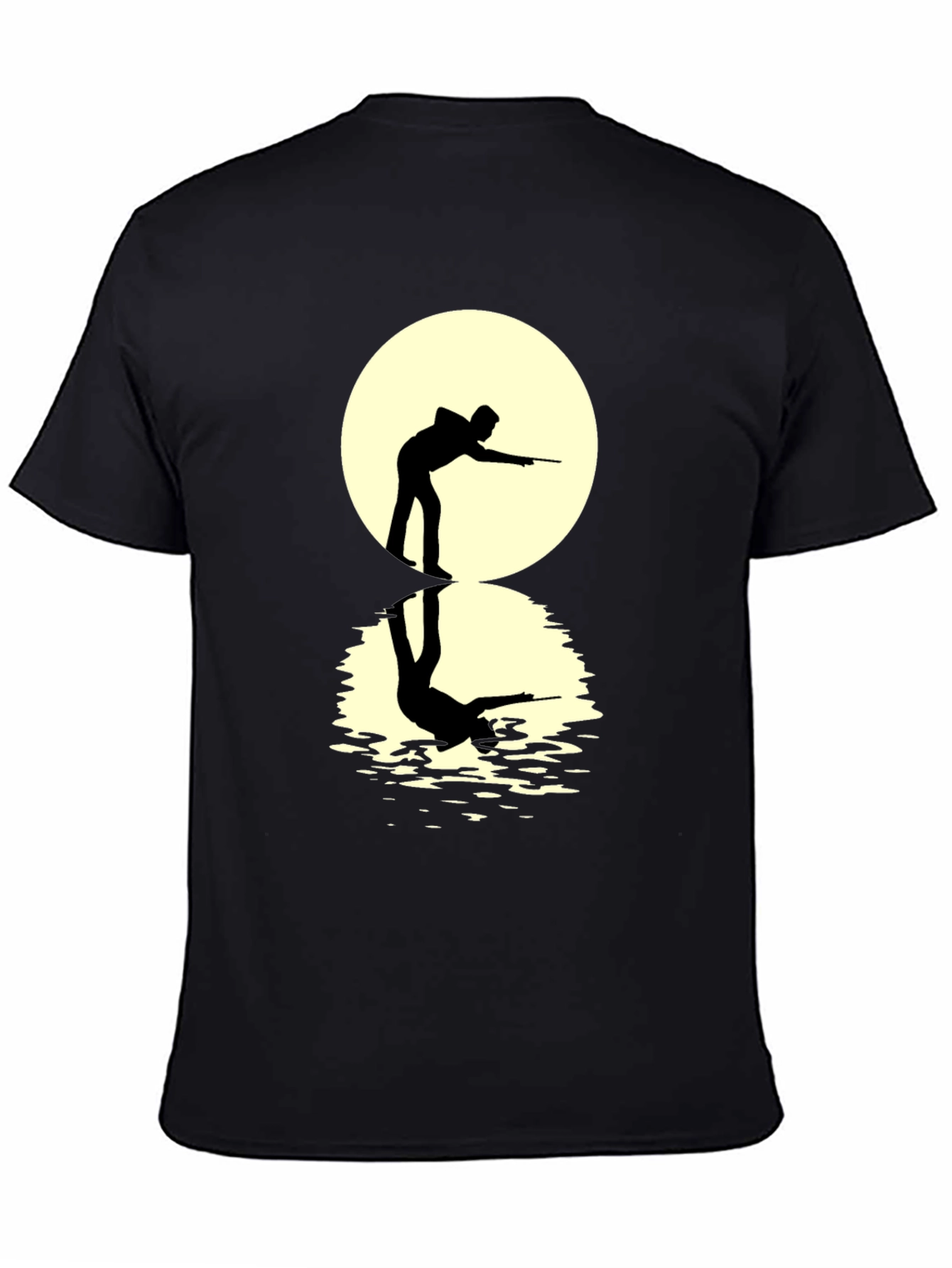 Pool Player Silhouette Tee - Unique Design
