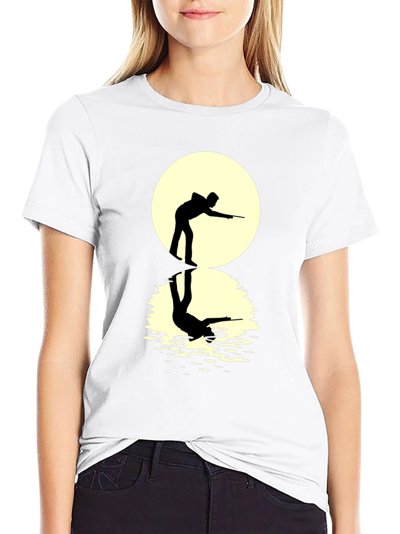 Pool Player Silhouette Tee - Unique Design