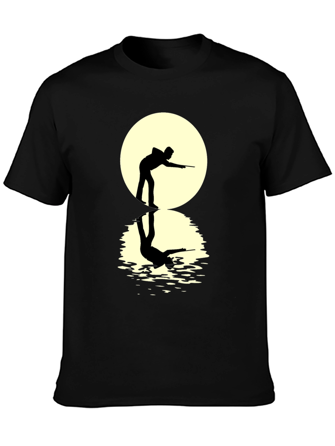 Pool Player Silhouette Tee - Unique Design