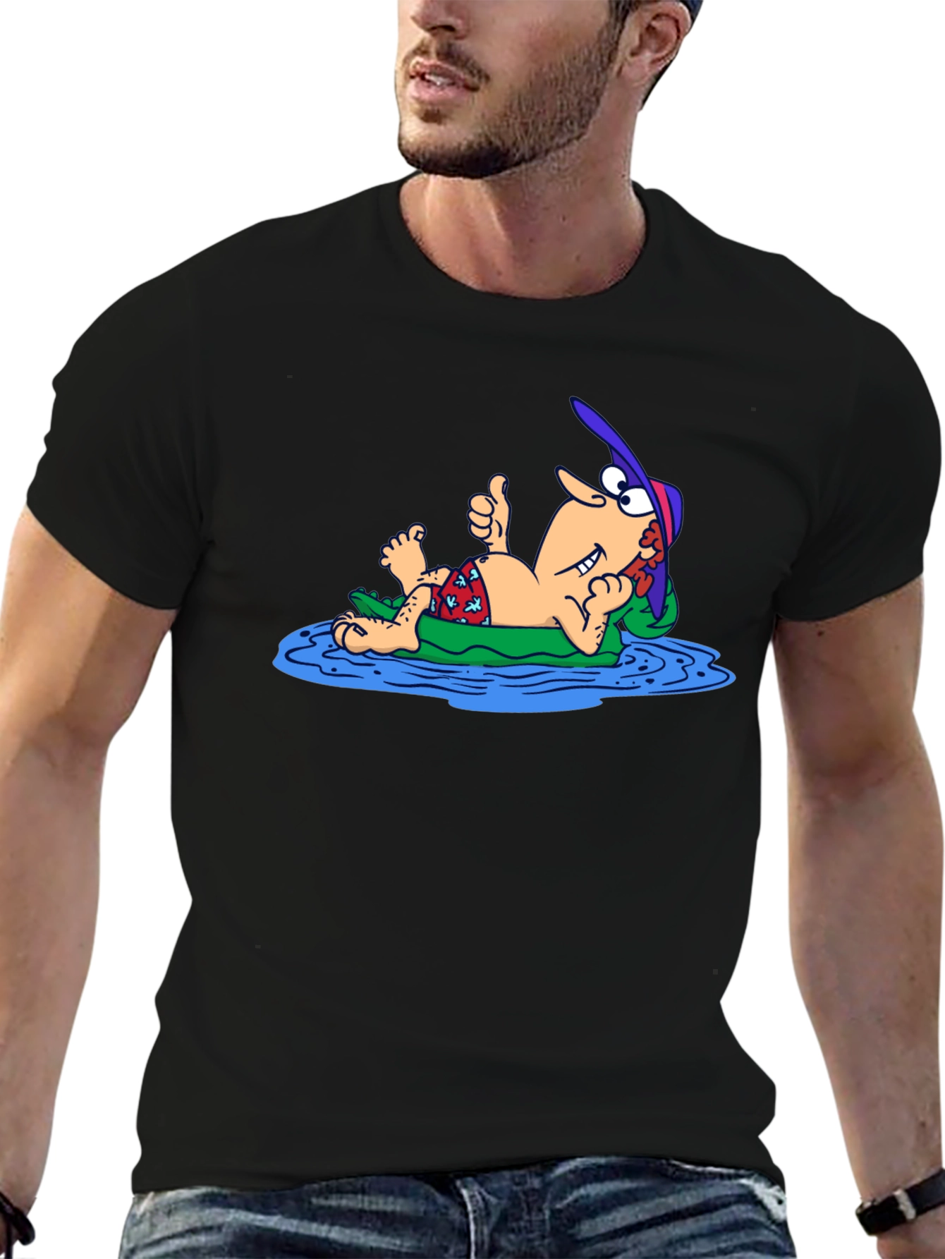 Funny Cartoon Relaxing T-Shirt