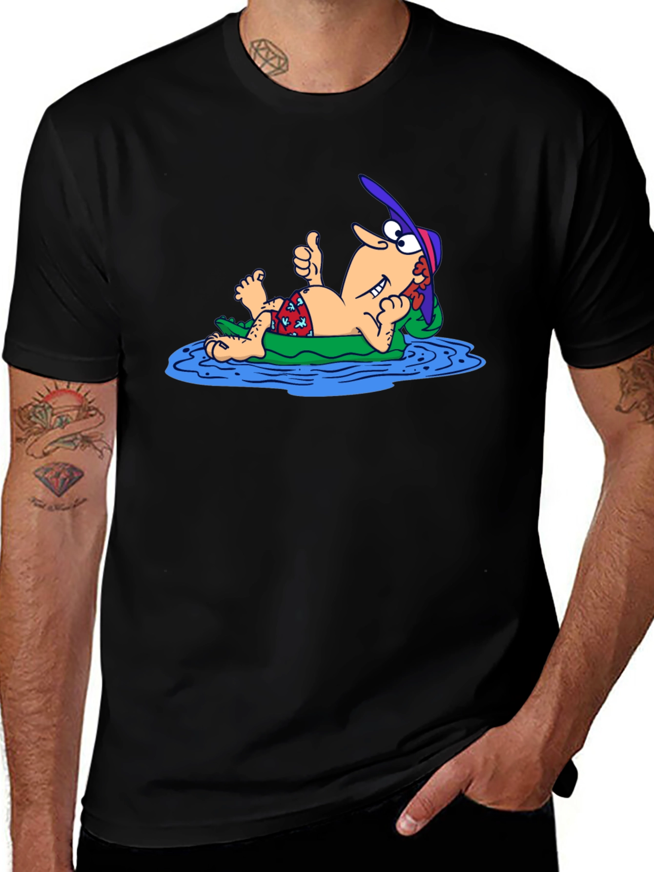 Funny Cartoon Relaxing T-Shirt