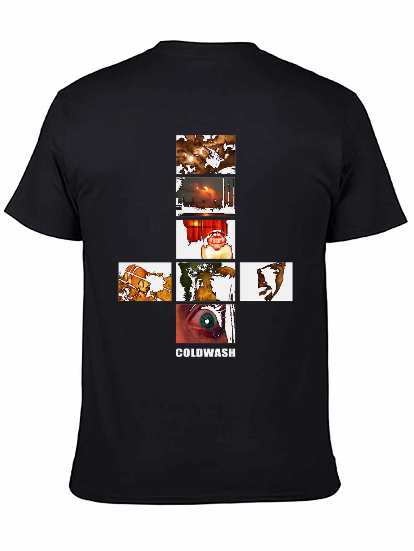 Coldwash Graphic Print Black T-Shirt