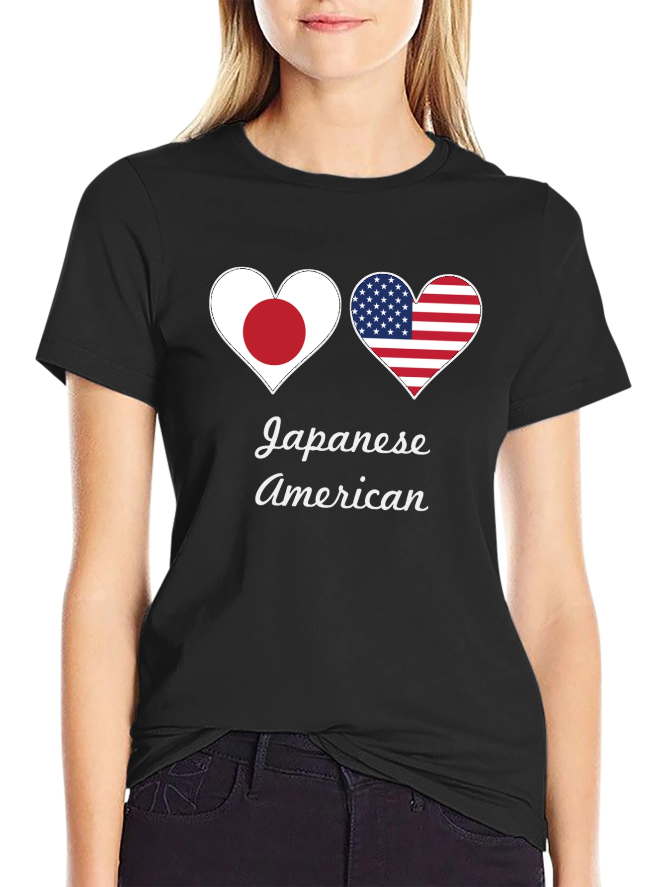 Japanese American Heart Flag T-Shirt
