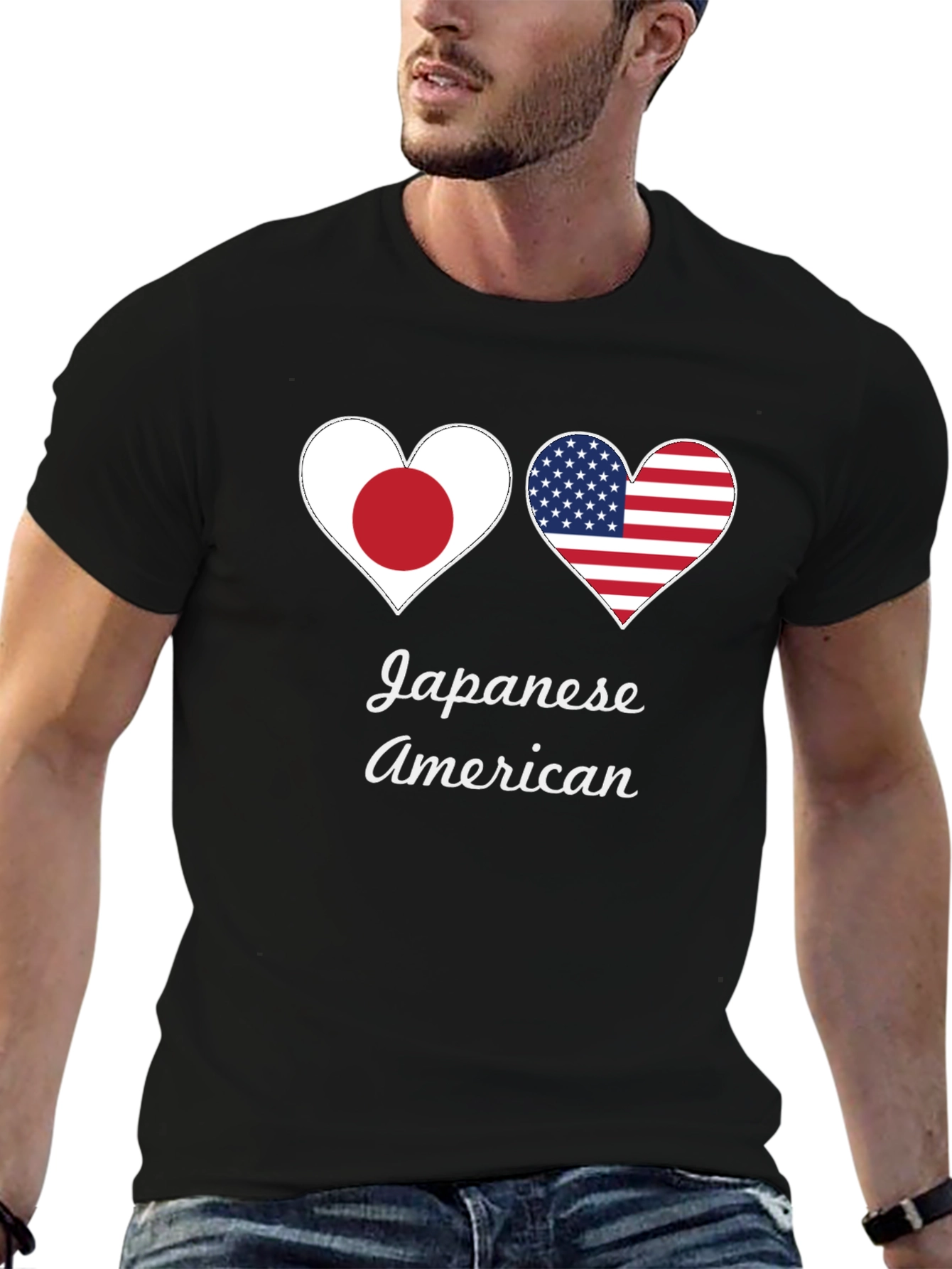Japanese American Heart Flag T-Shirt