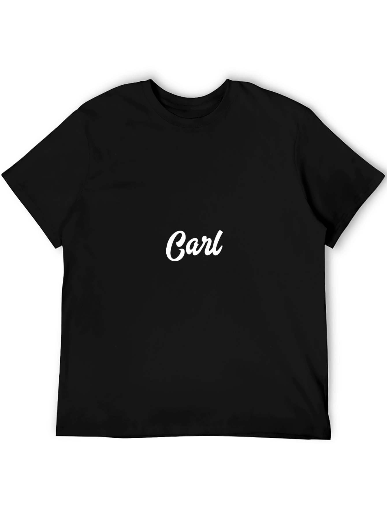 Personalized Carl Black T-Shirt - Casual Comfort