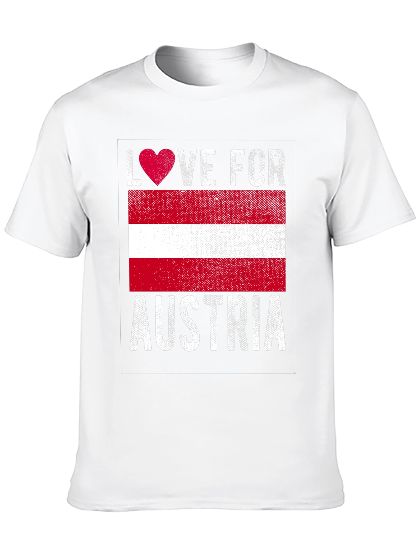 Love for Austria Flag Graphic Tee