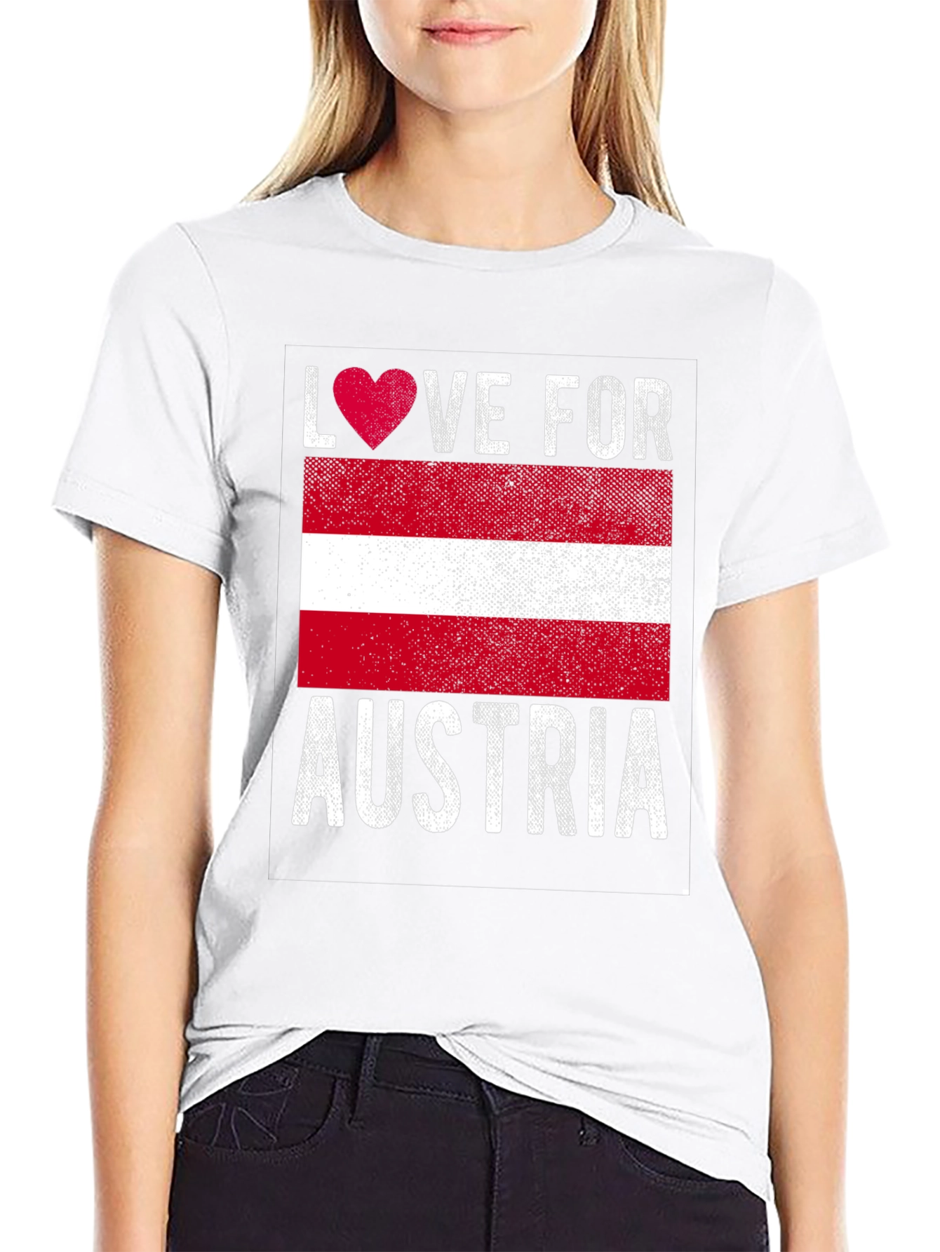 Love for Austria Flag Graphic Tee