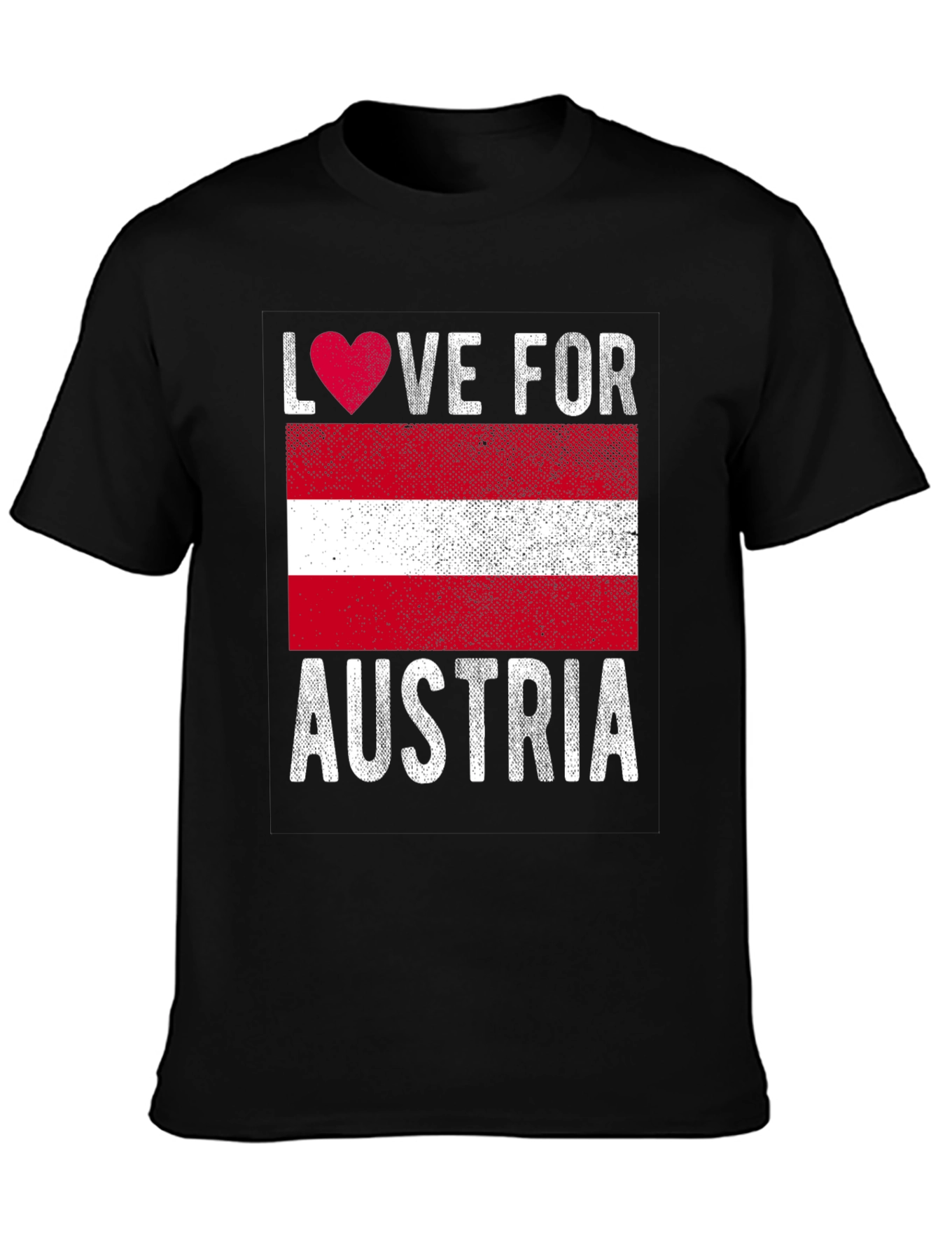 Love for Austria Flag Graphic Tee