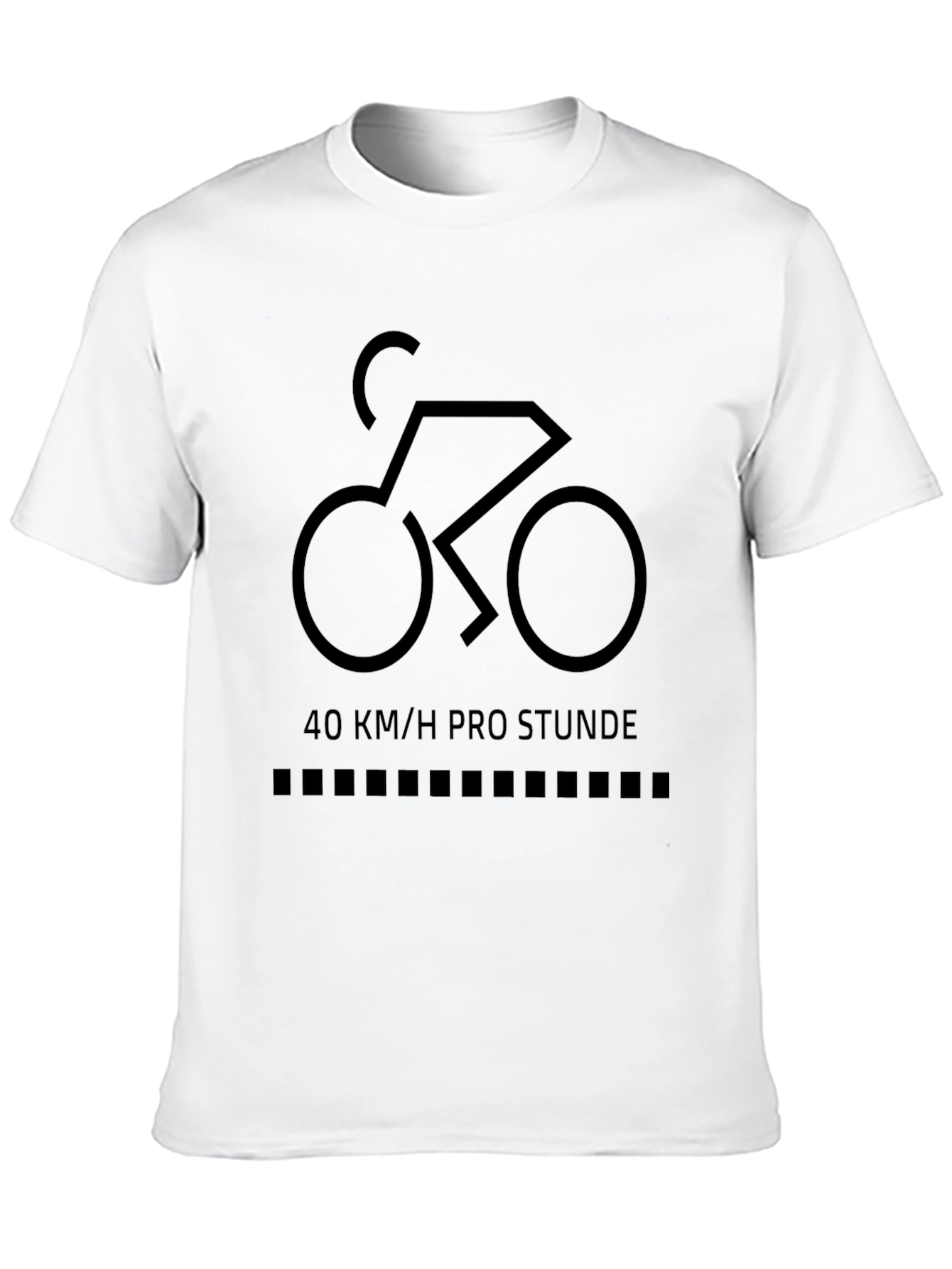 Cycling Enthusiast Tee: 40 KM/H Pro Stunde