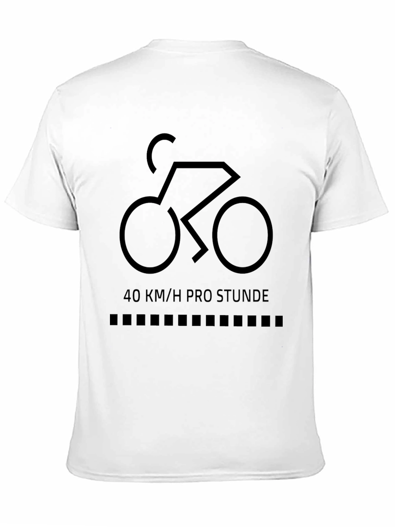 Cycling Enthusiast Tee: 40 KM/H Pro Stunde