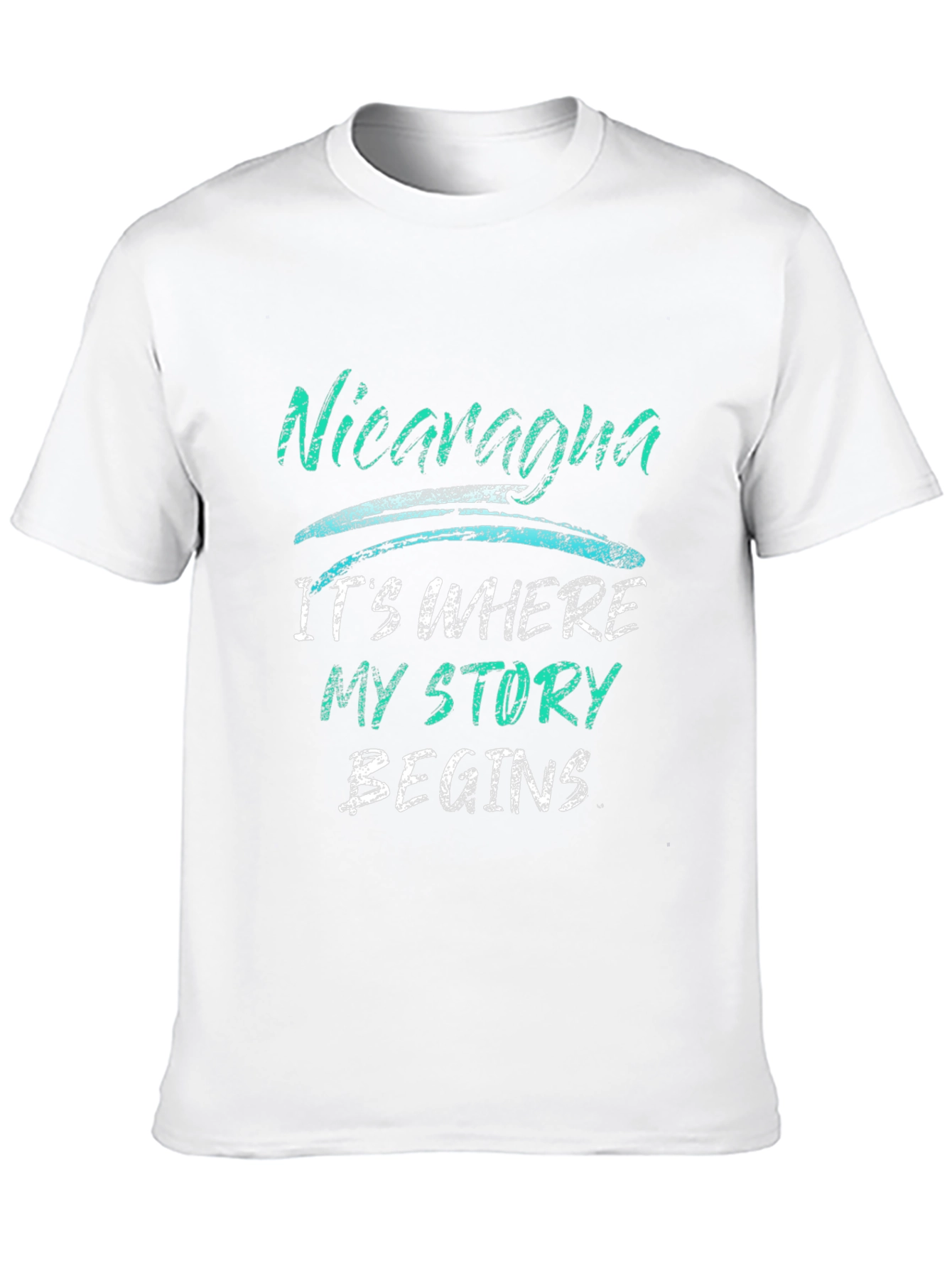 Nicaragua Story Begins Black T-Shirt