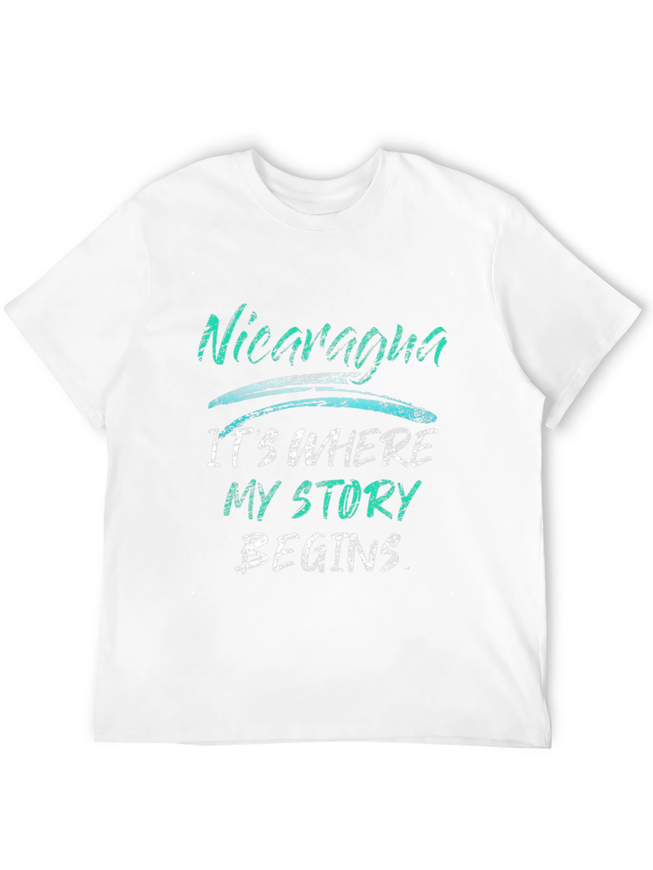 Nicaragua Story Begins Black T-Shirt