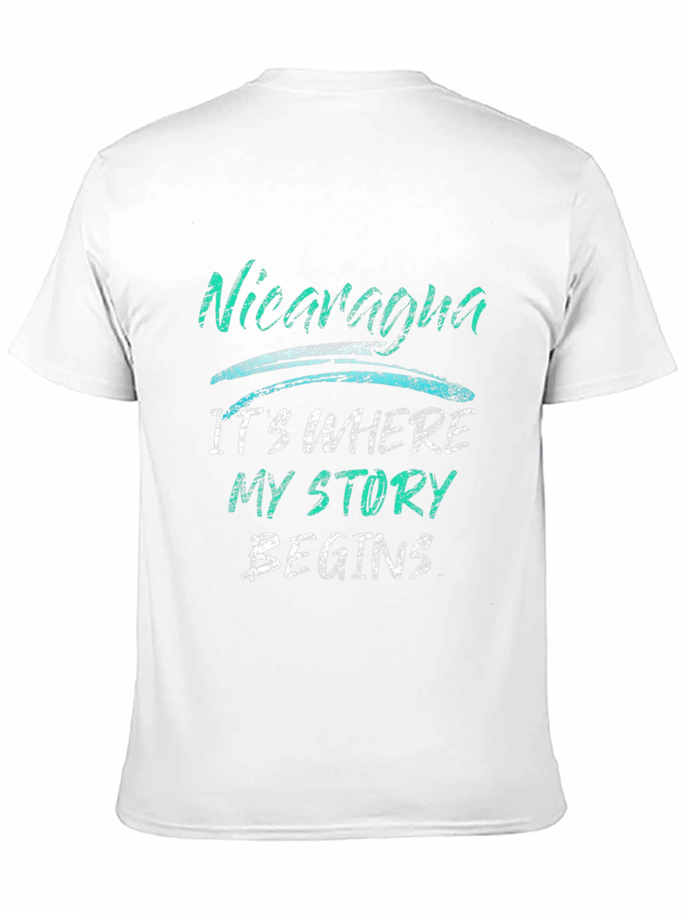 Nicaragua Story Begins Black T-Shirt