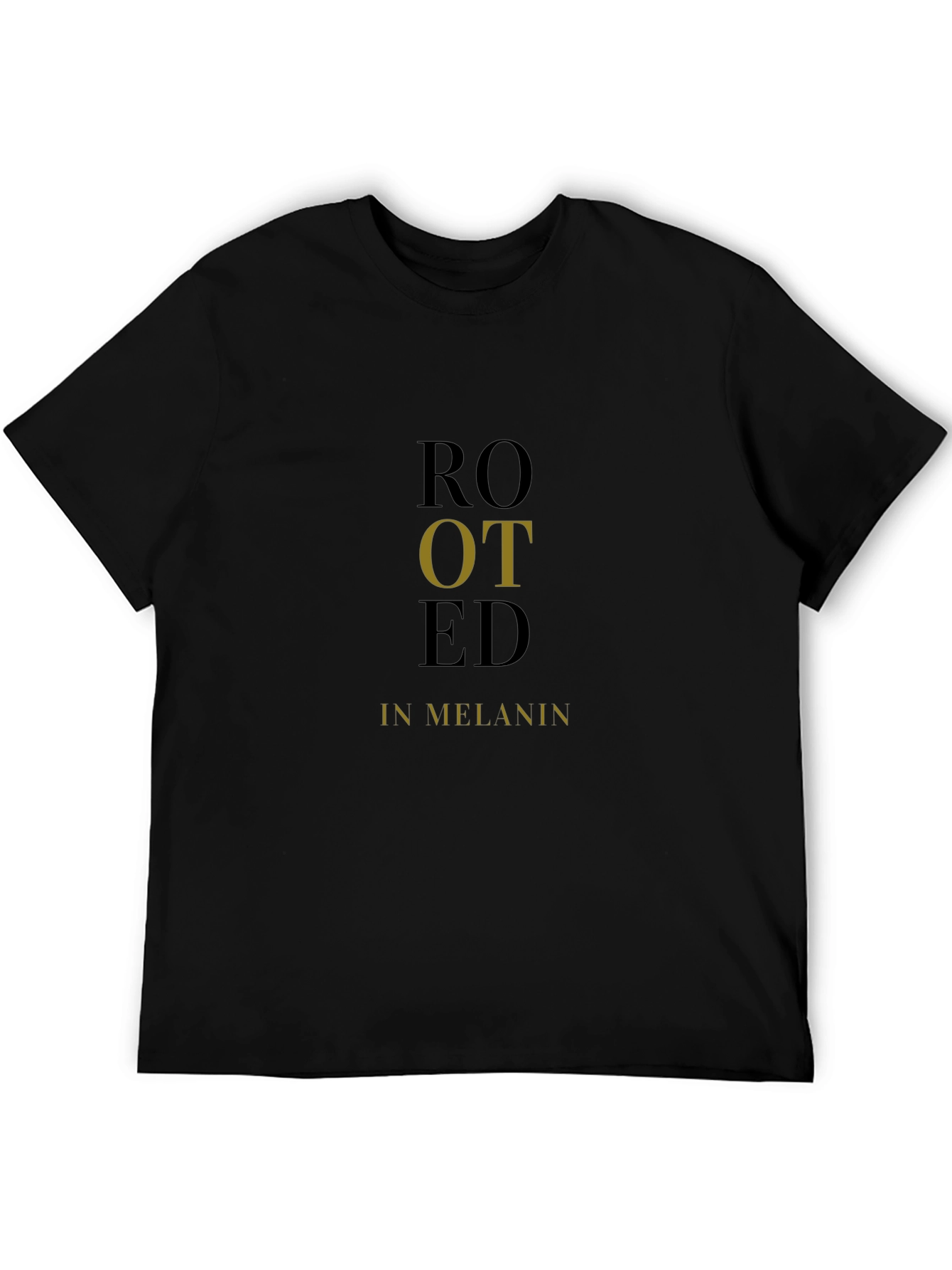 Rooted in Melanin Black Graphic Tee