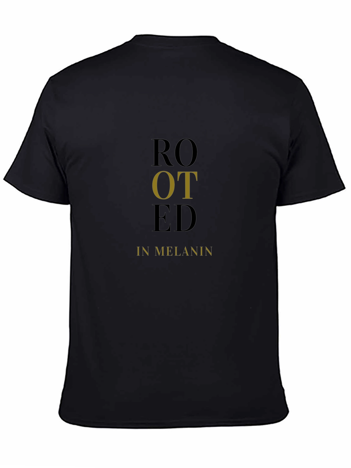 Rooted in Melanin Black Graphic Tee