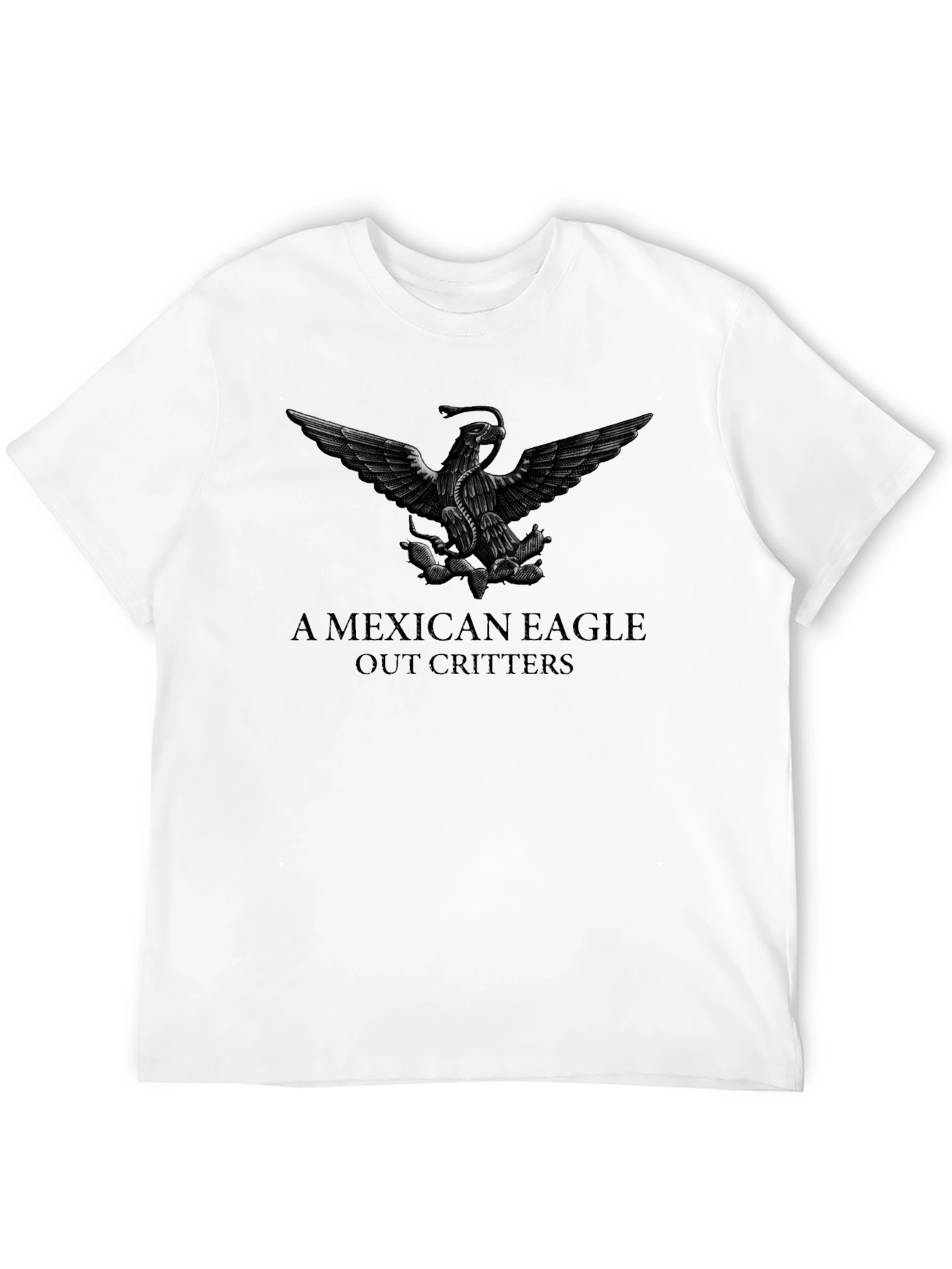 Mexican Eagle T-Shirt - Black Graphic Tee