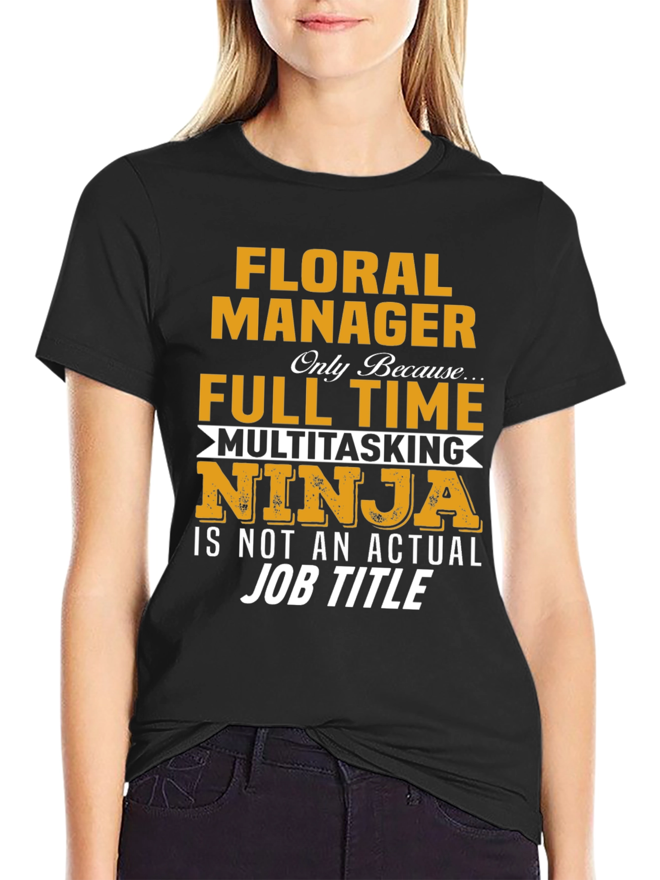 Floral Manager Multitasking Ninja T-Shirt