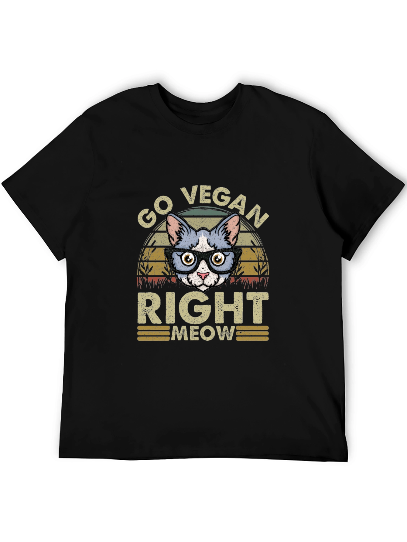 Go Vegan Right Meow T-Shirt