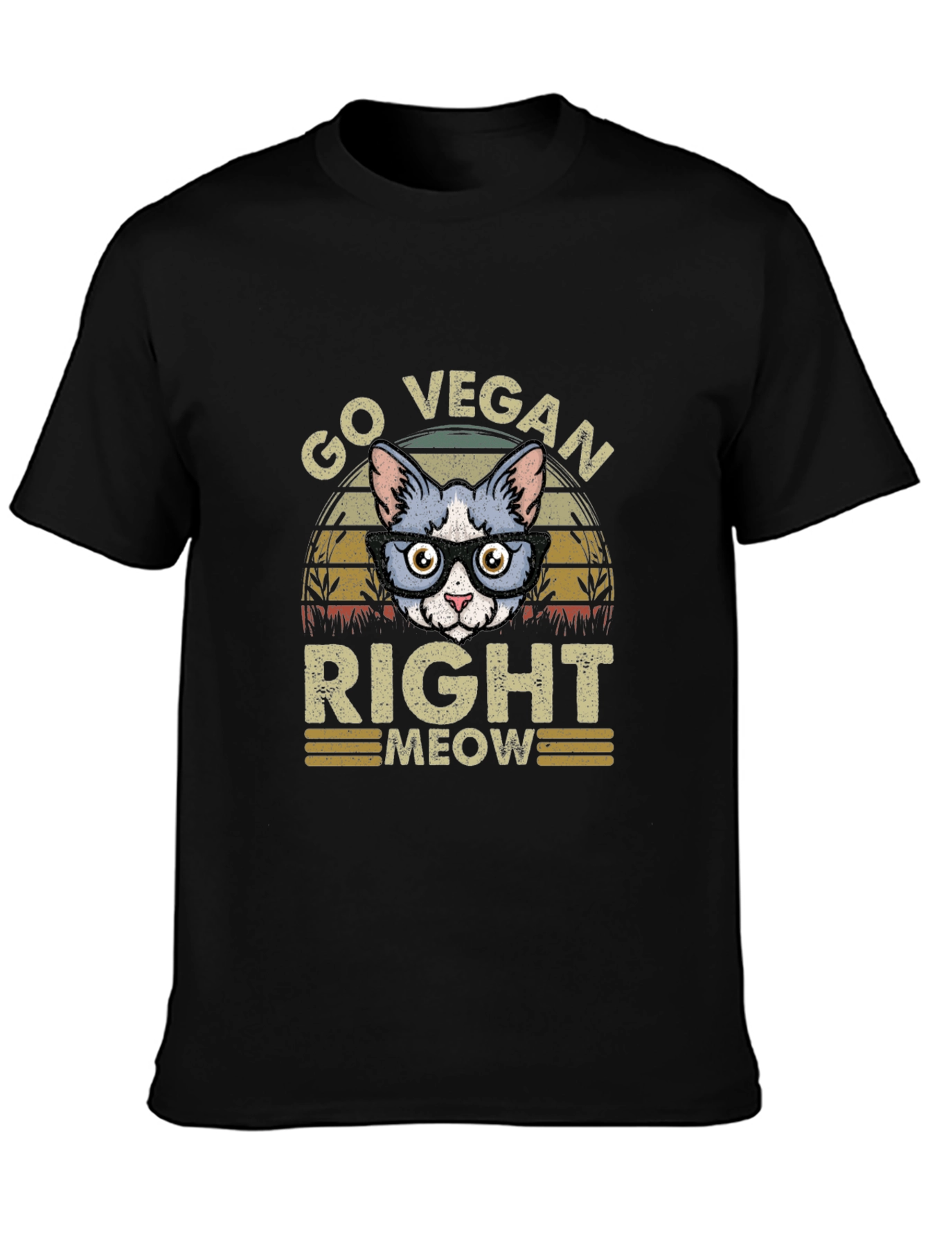 Go Vegan Right Meow T-Shirt