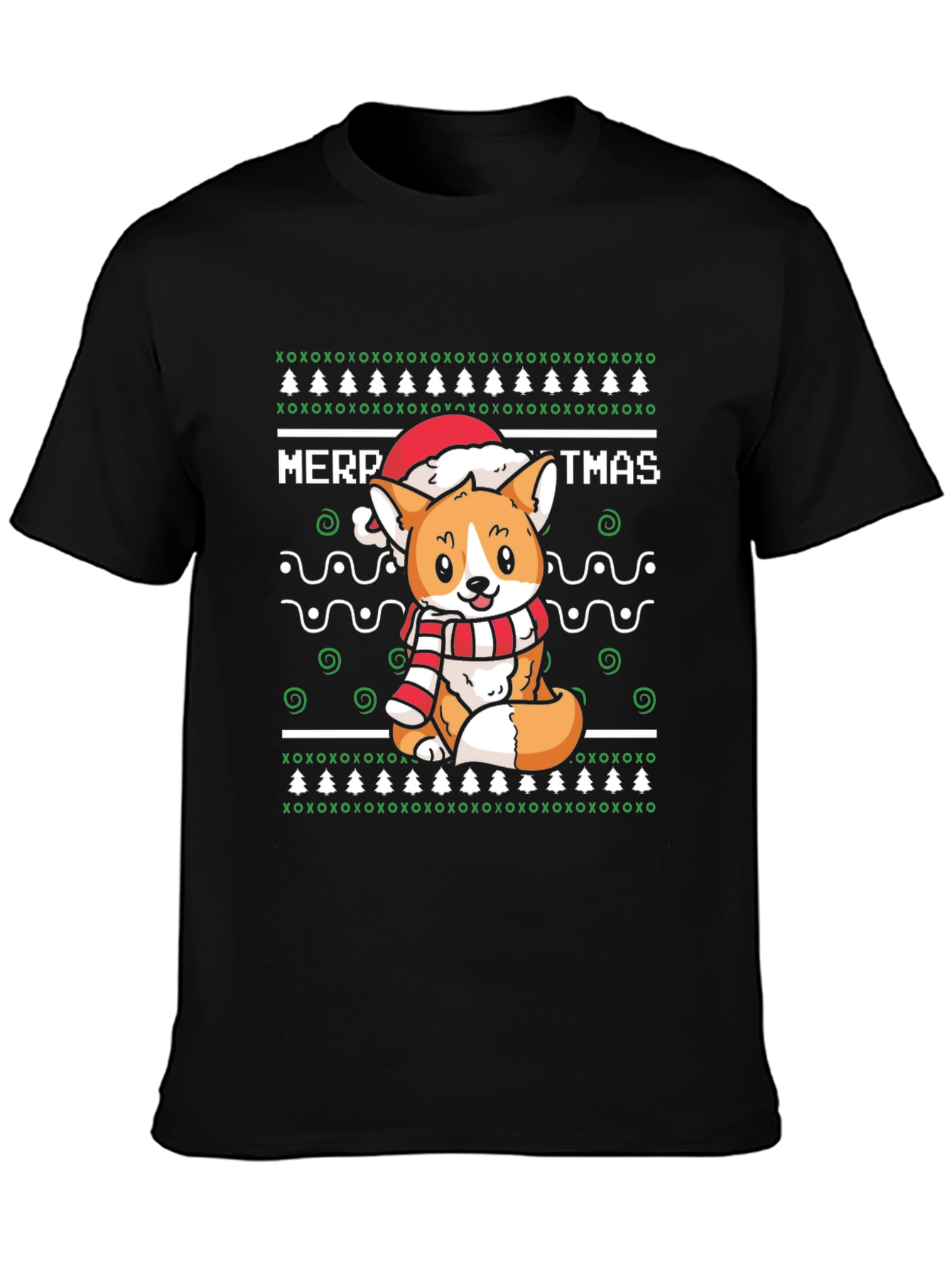 Christmas Corgi Dog Unisex T-Shirt