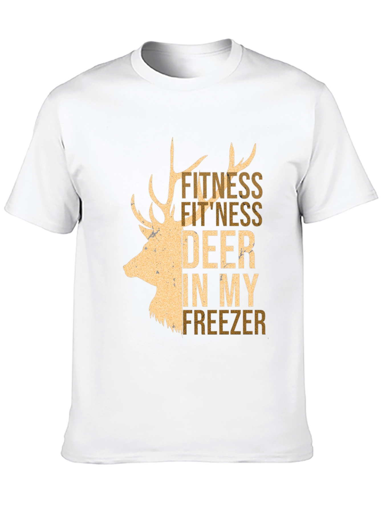 Fitness Deer In My Freezer Graphic Tee - Black