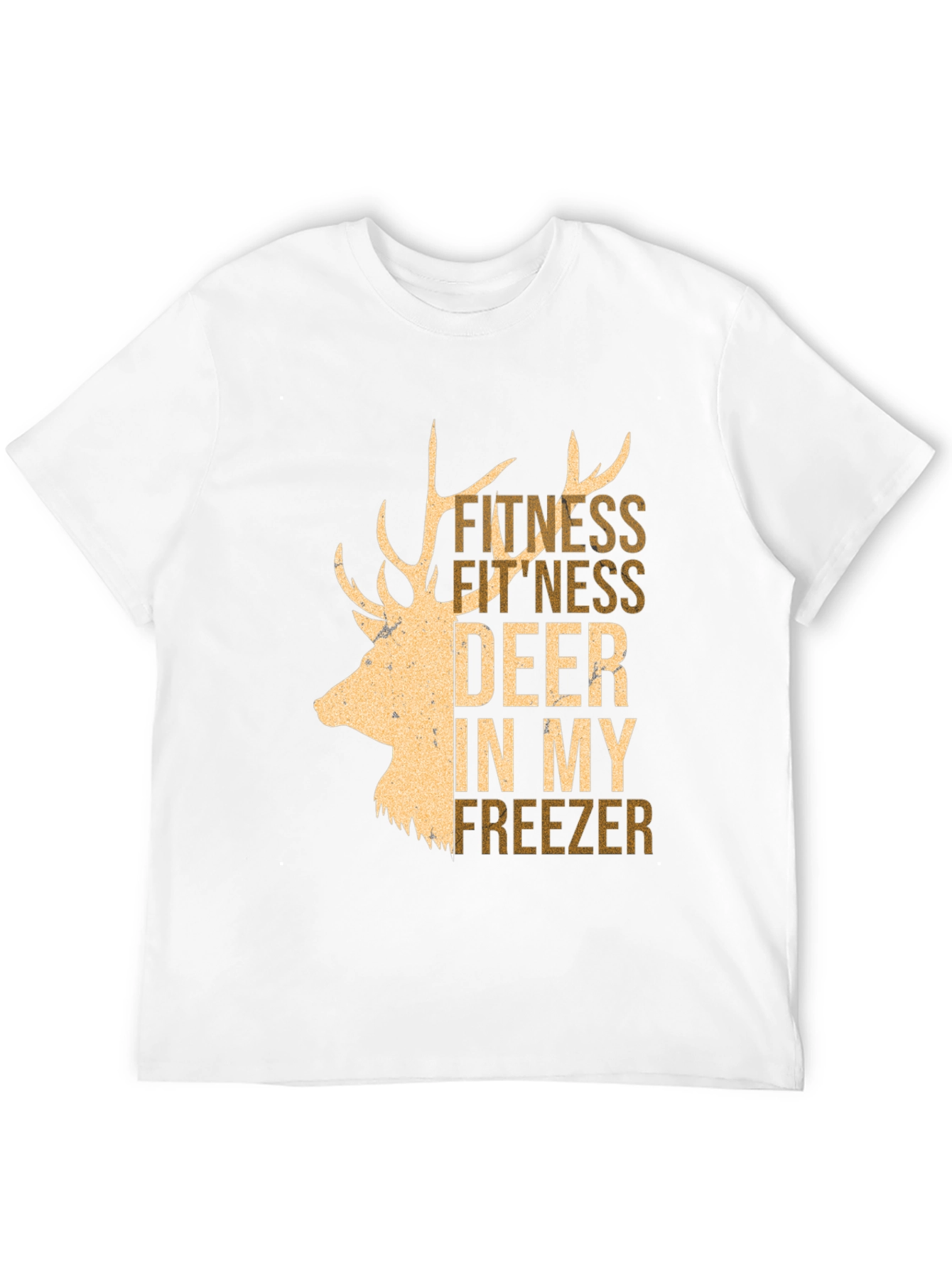 Fitness Deer In My Freezer Graphic Tee - Black