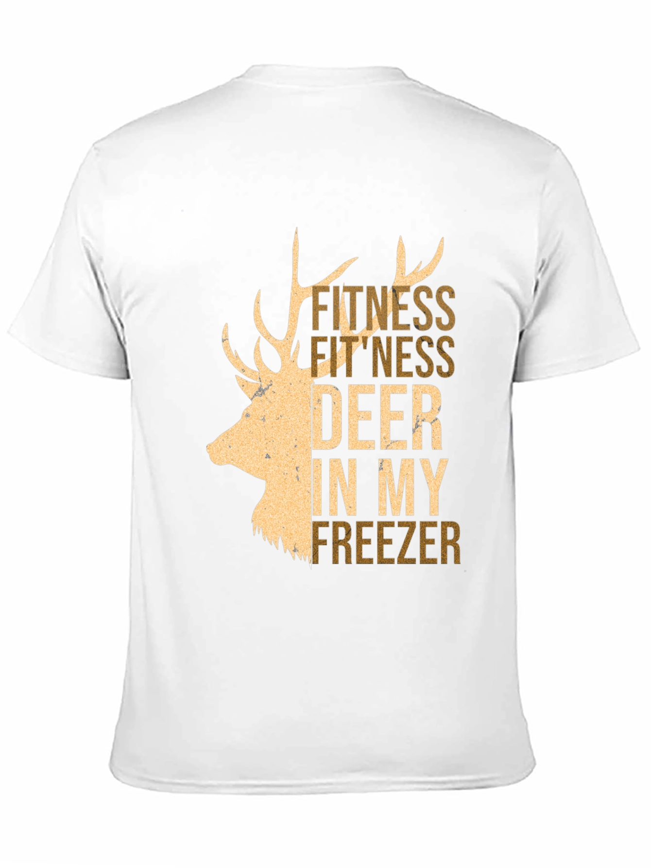 Fitness Deer In My Freezer Graphic Tee - Black