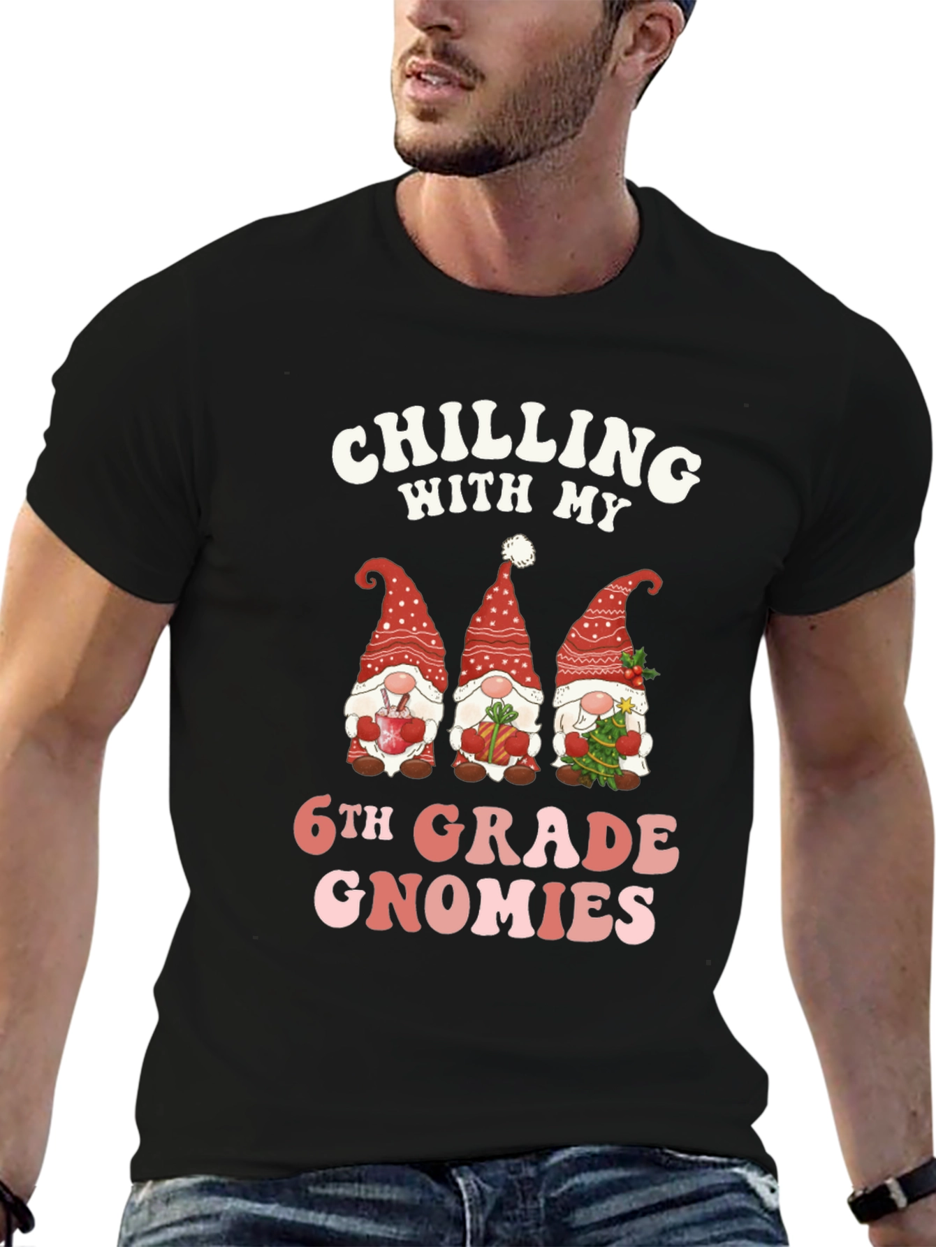 Chilling With My 6th Grade Gnomies T-Shirt