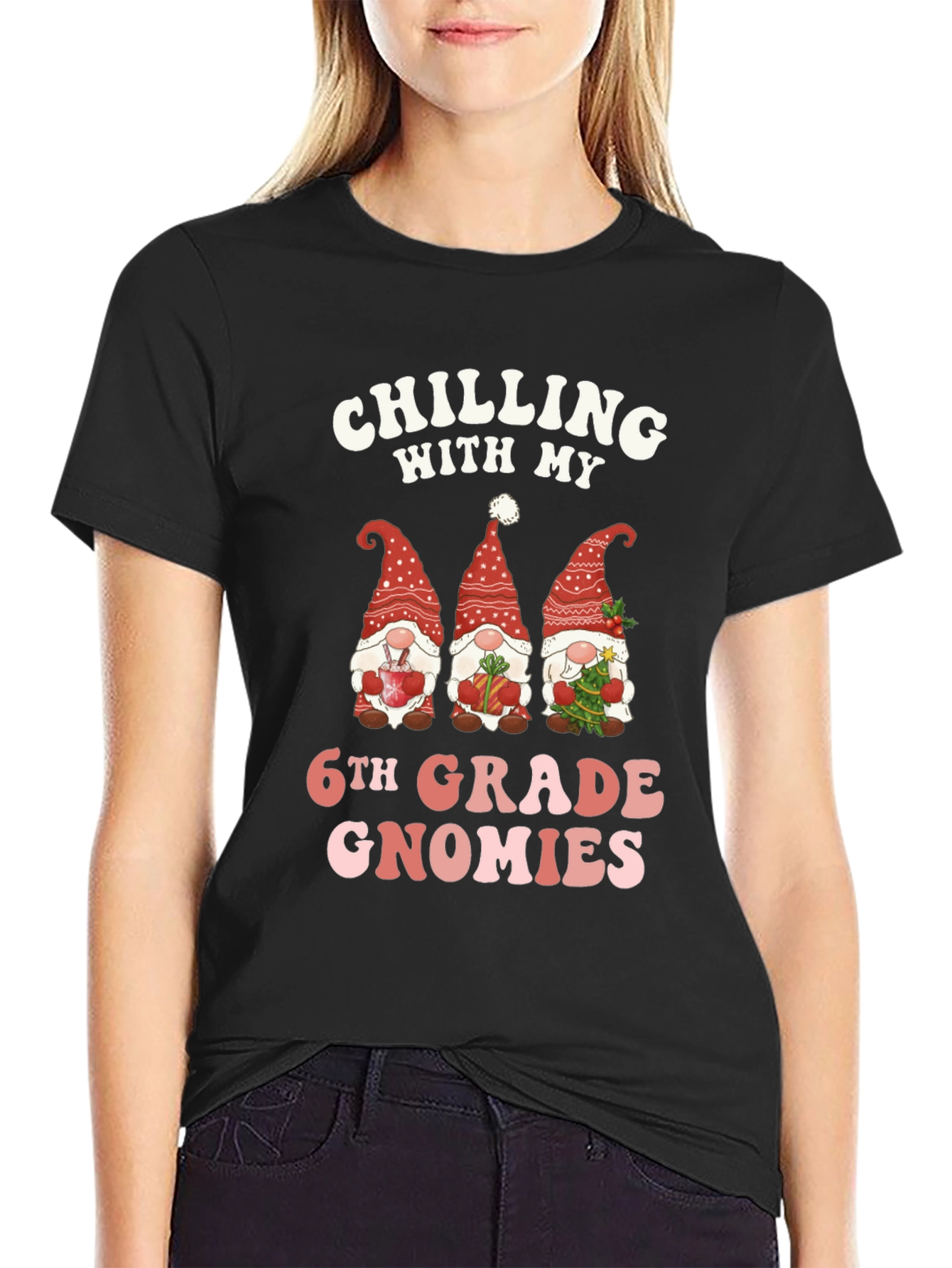 Chilling With My 6th Grade Gnomies T-Shirt