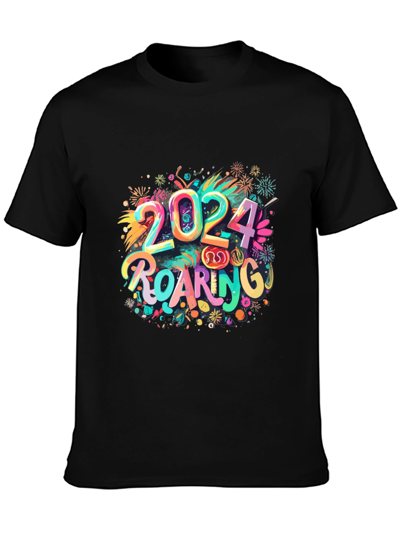Roaring 2024 T-Shirt: New Year Celebration Tee