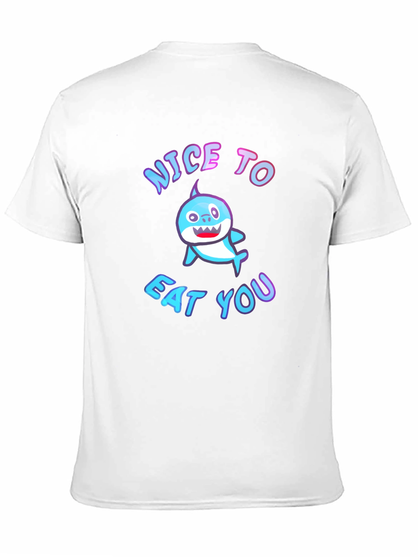 Nice to Eat You Baby Shark Black T-Shirt