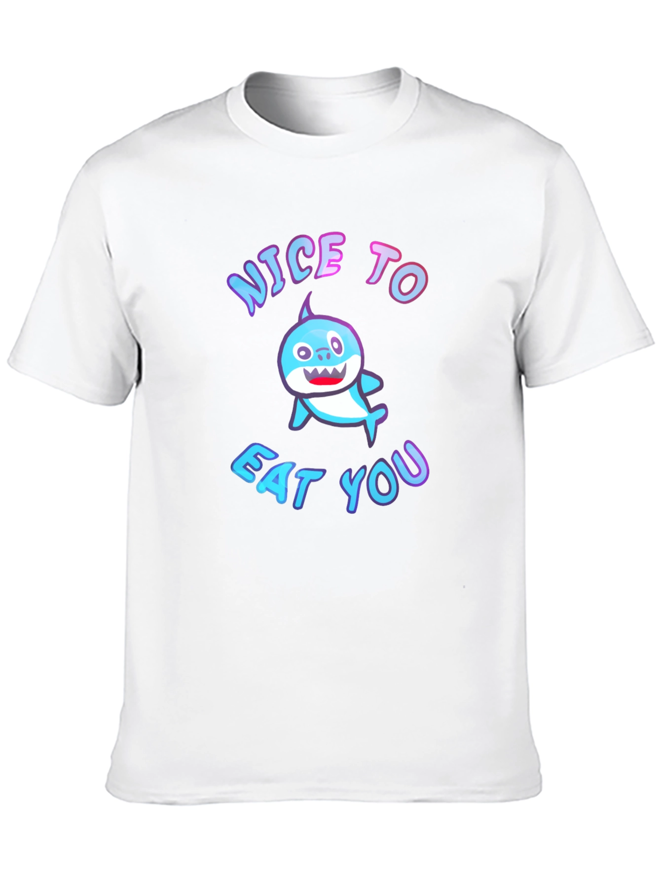 Nice to Eat You Baby Shark Black T-Shirt
