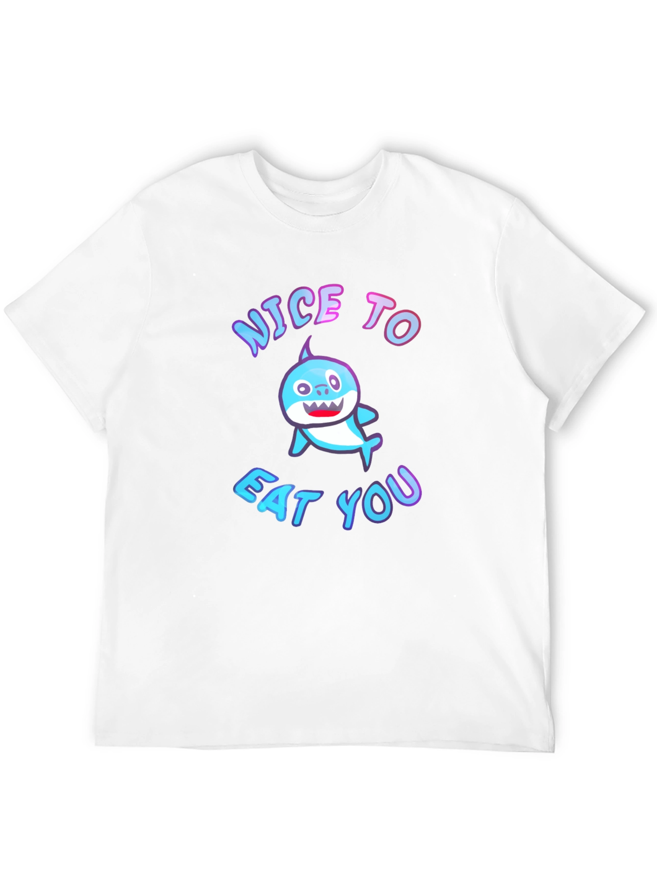 Nice to Eat You Baby Shark Black T-Shirt