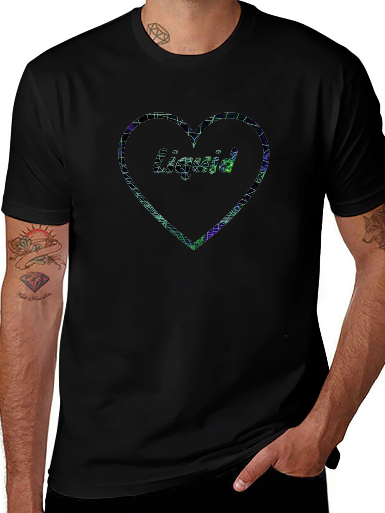 Liquid Love Graphic Tee - Black Unisex T-Shirt