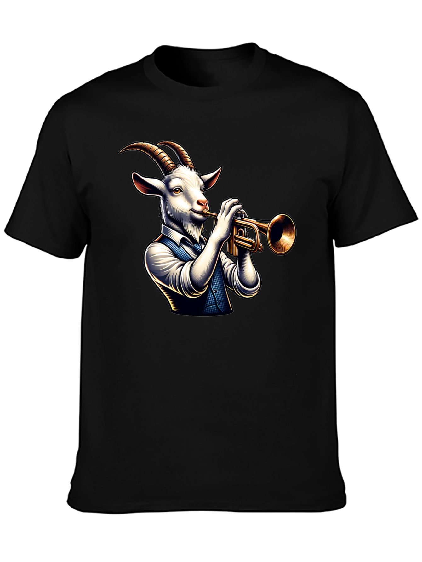 Goat Trumpet Player Graphic Tee