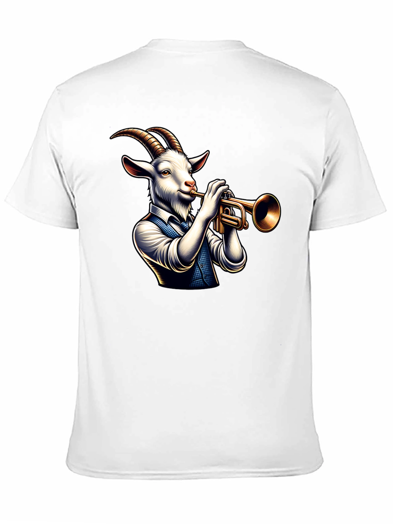 Goat Trumpet Player Graphic Tee