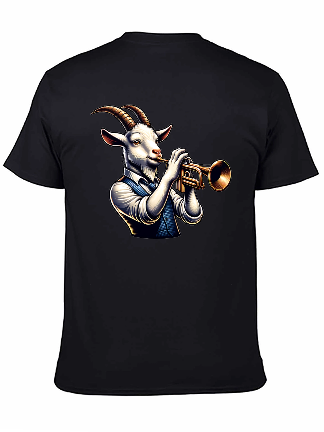 Goat Trumpet Player Graphic Tee
