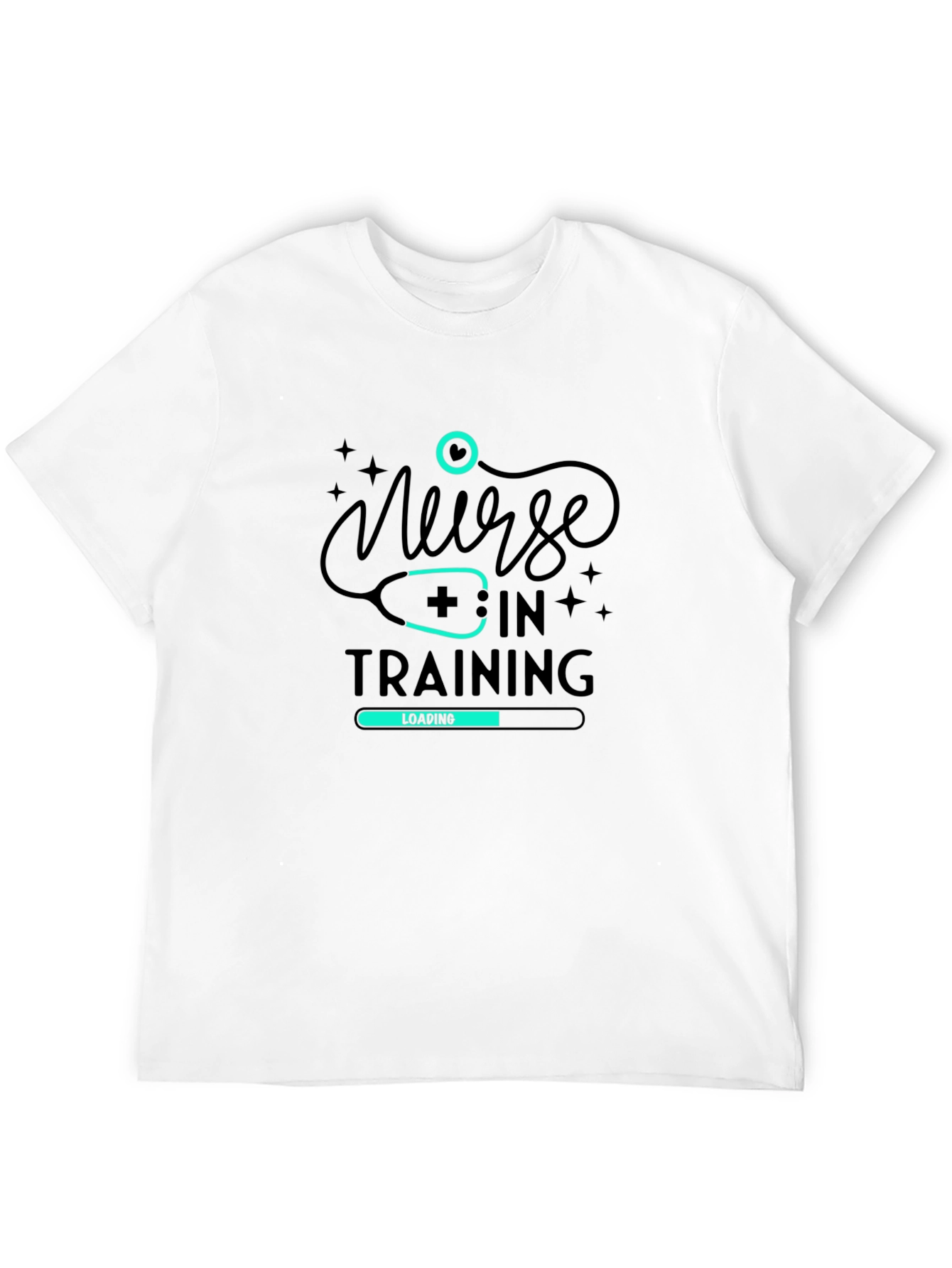 Nurse In Training Black Graphic Tee