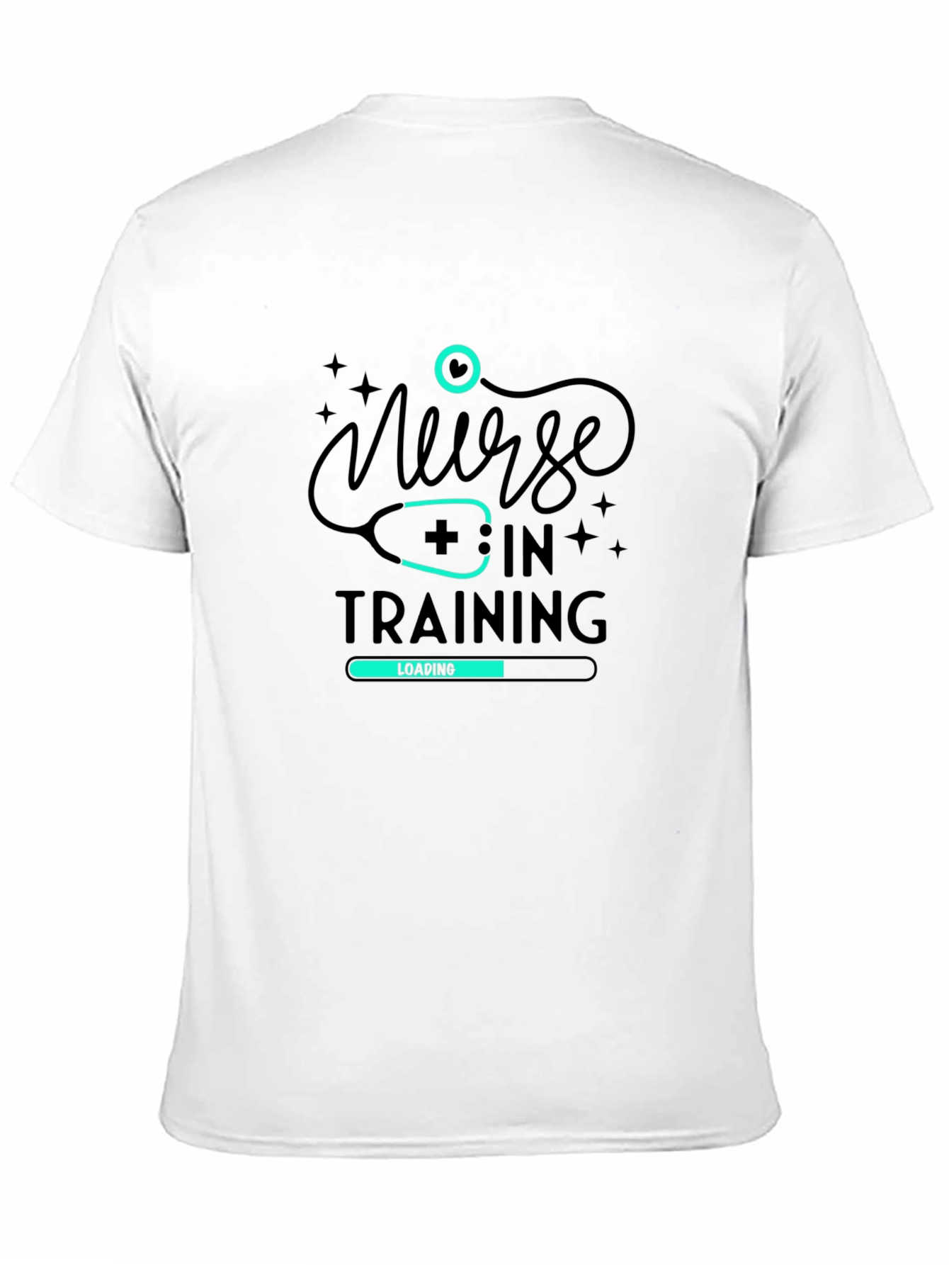 Nurse In Training Black Graphic Tee