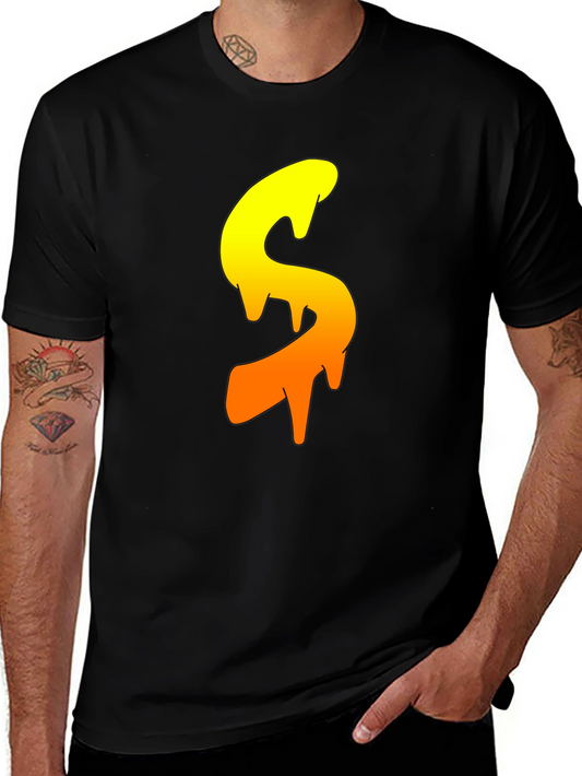 Dripping S Graphic Tee - Cool Casual Style