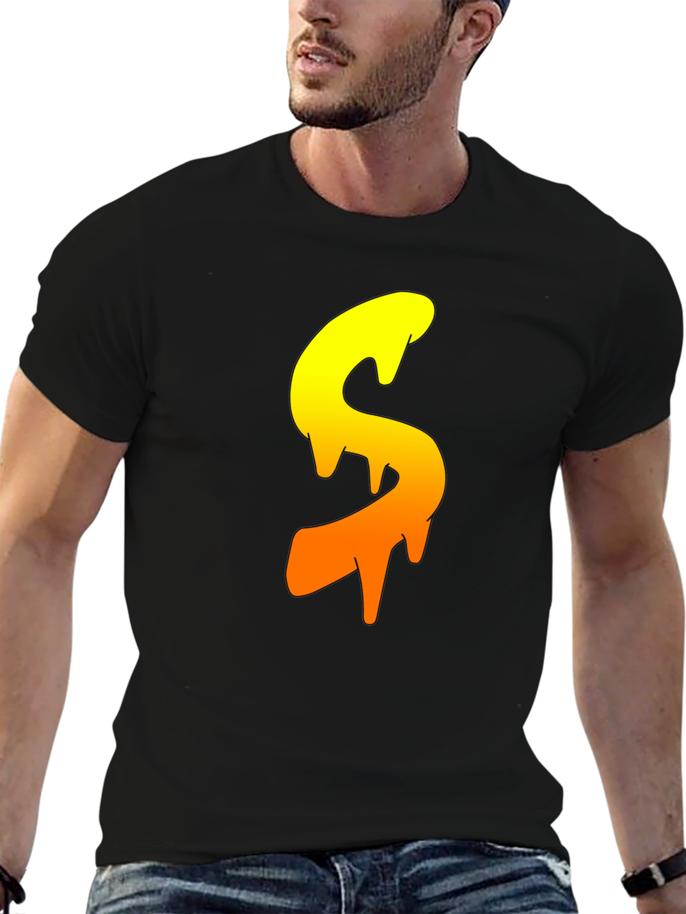 Dripping S Graphic Tee - Cool Casual Style