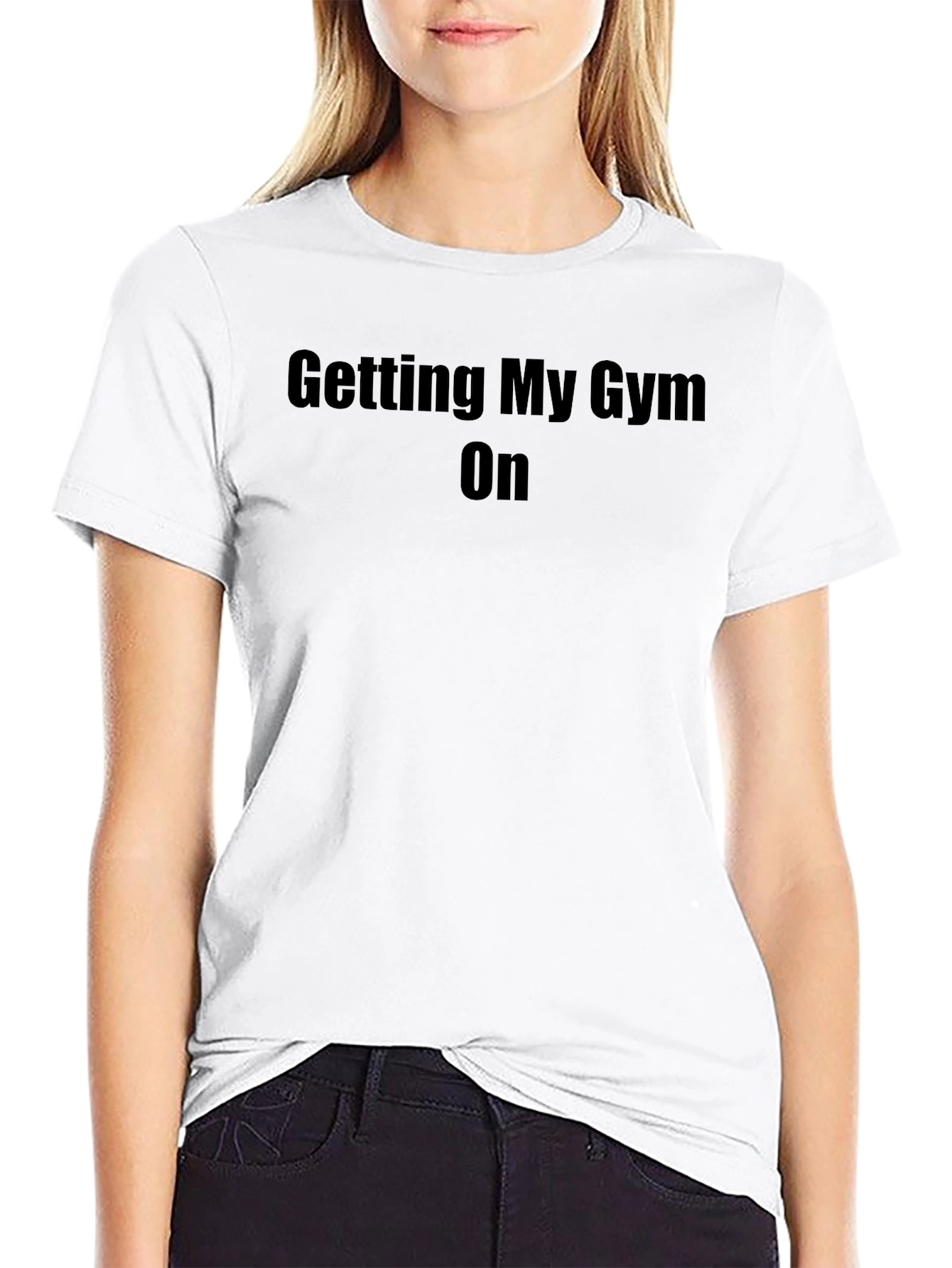 Mens Getting My Gym On Black T-Shirt