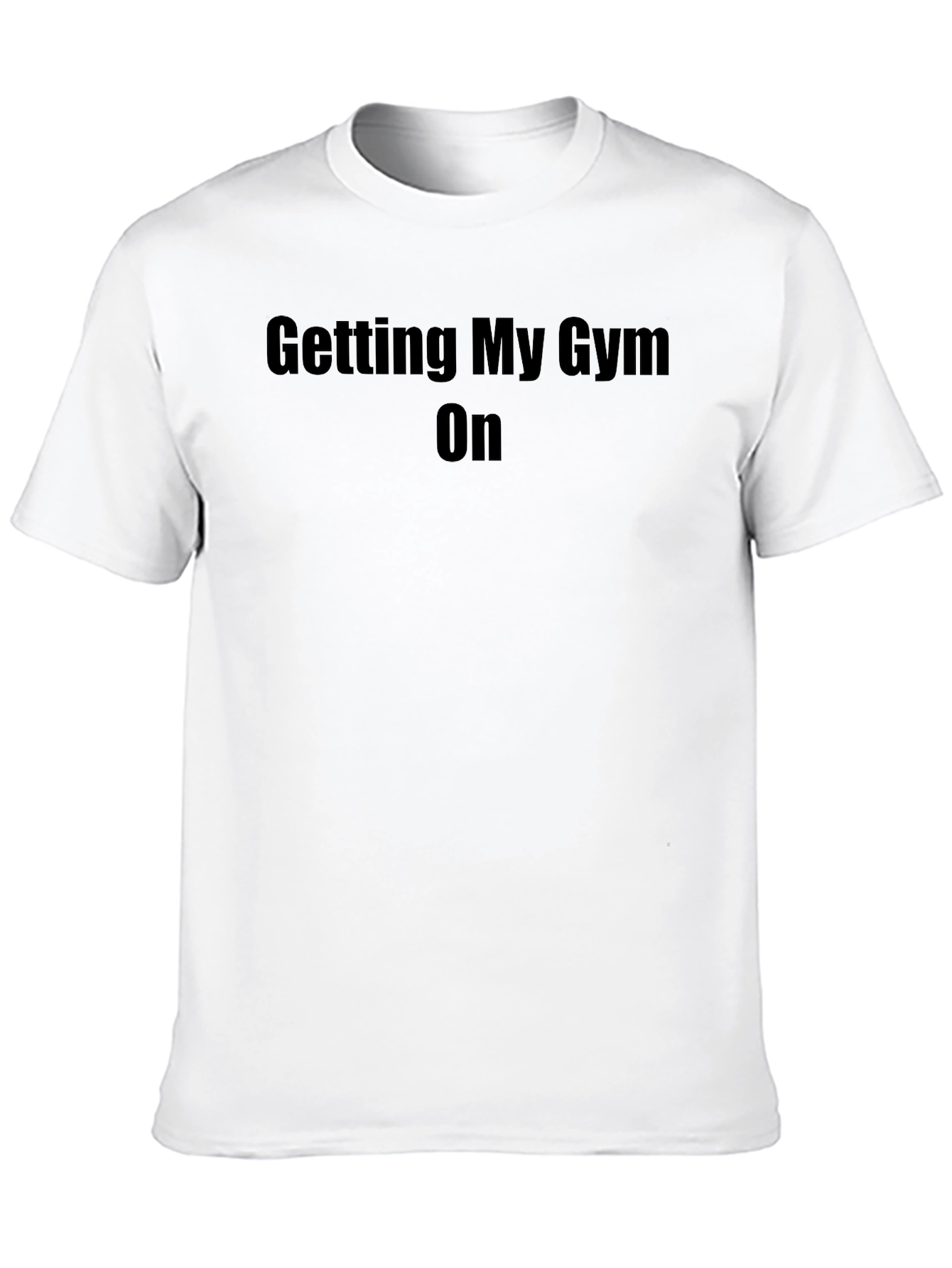 Mens Getting My Gym On Black T-Shirt