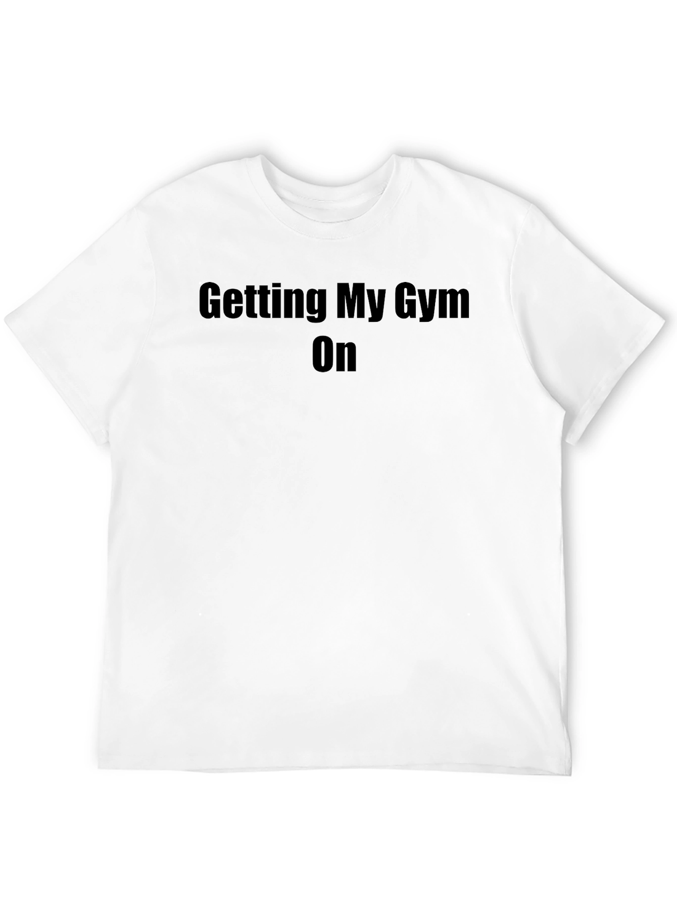 Mens Getting My Gym On Black T-Shirt