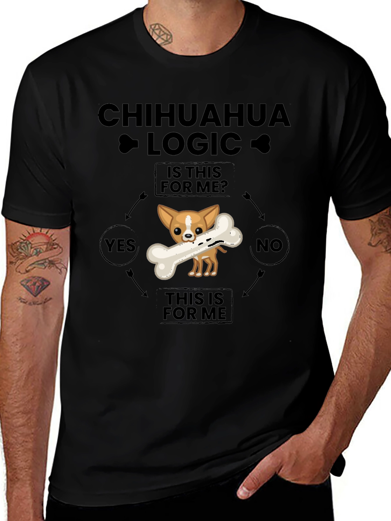 Chihuahua Logic T-Shirt - Funny Dog Lover Tee