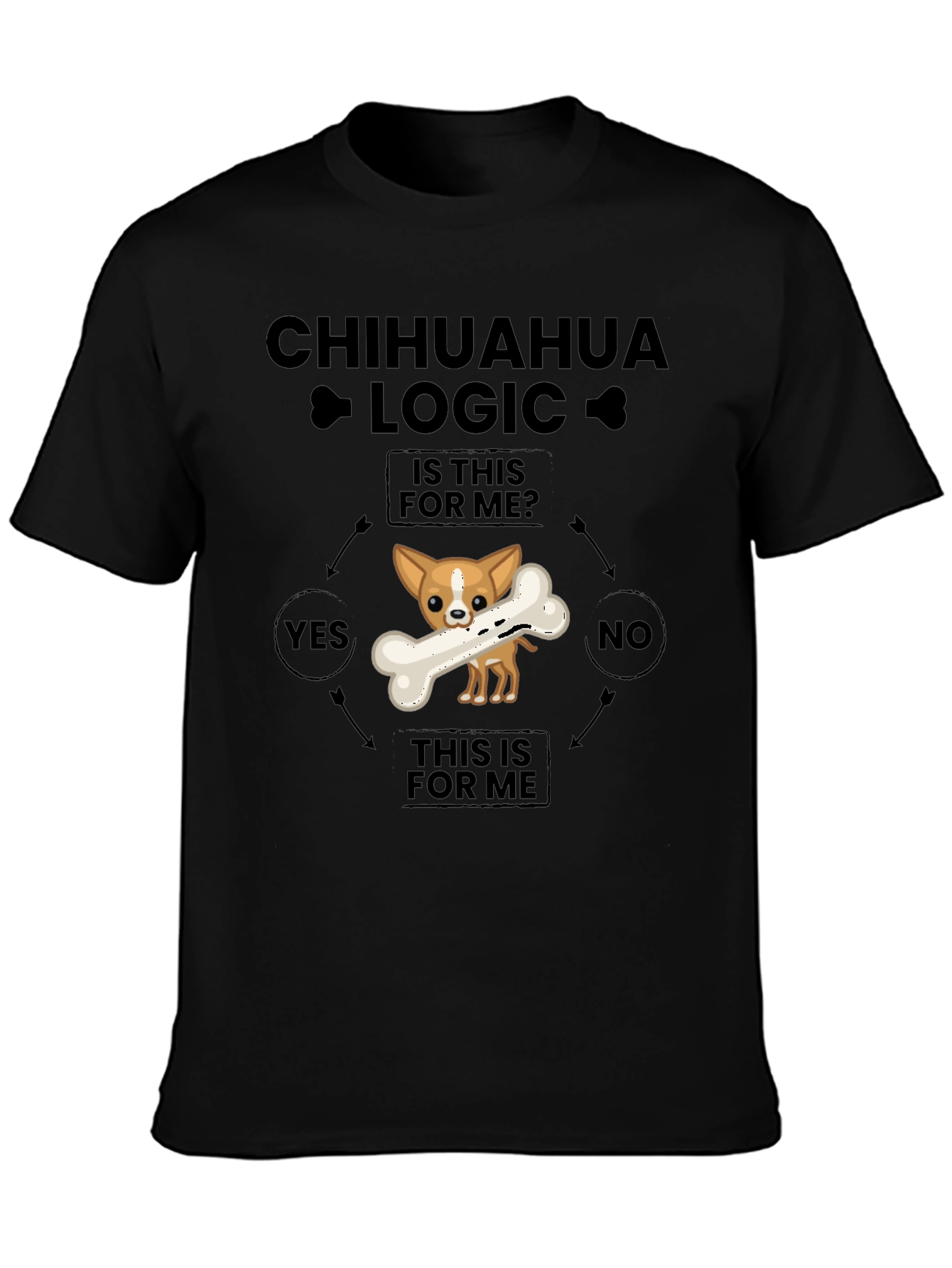 Chihuahua Logic T-Shirt - Funny Dog Lover Tee
