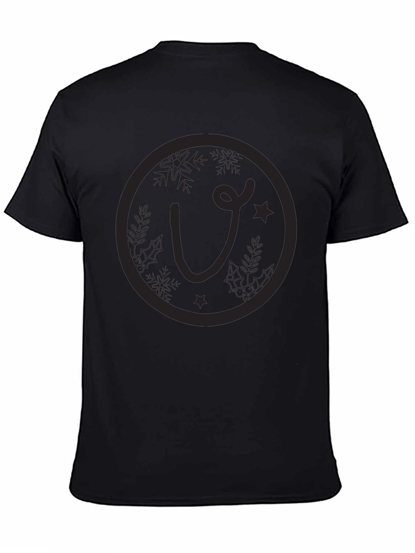 Festive Initial Tee - Holiday Style
