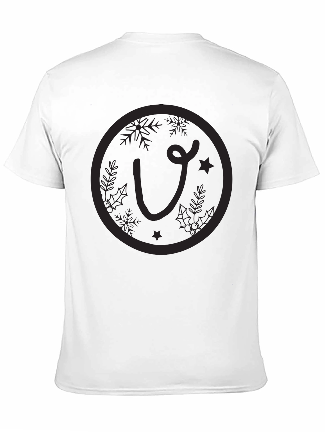 Festive Initial Tee - Holiday Style